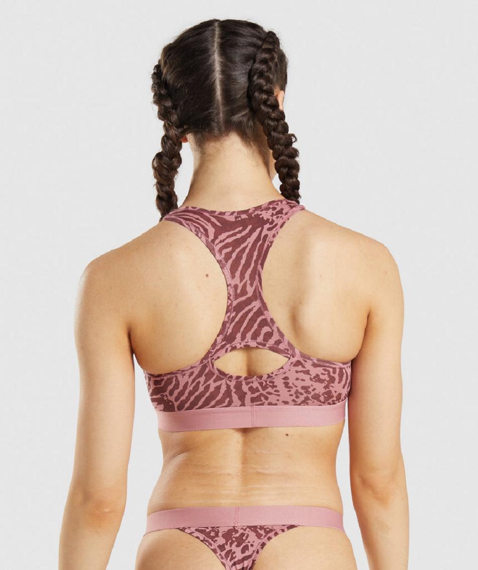 Bralette Damskie Gymshark Bawełniane Różowe | PL 3131CTV